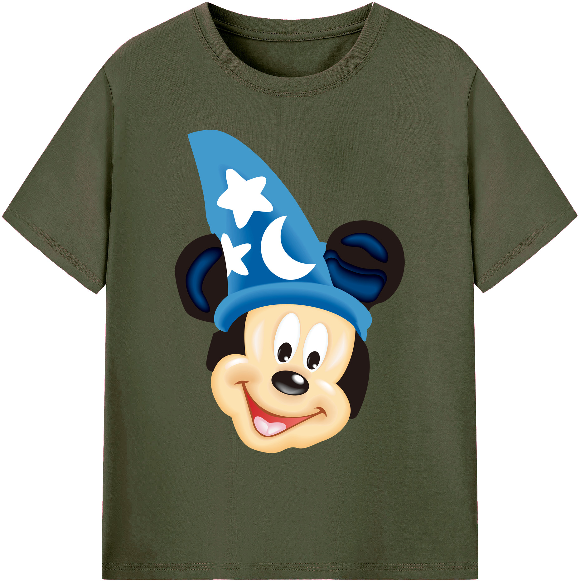 ミッキーマウス Mickey Mouse 綿100％ メンズ半袖Tシャツ｜肌触りやわらか＆通気性